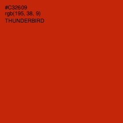 #C32609 - Thunderbird Color Image