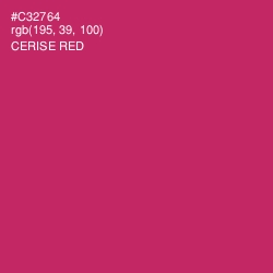 #C32764 - Cerise Red Color Image