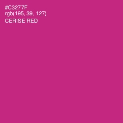 #C3277F - Cerise Red Color Image