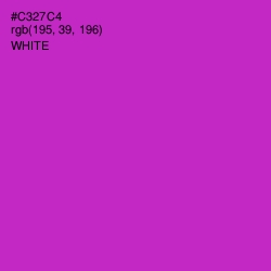 #C327C4 - Razzle Dazzle Rose Color Image