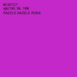 #C327C7 - Razzle Dazzle Rose Color Image