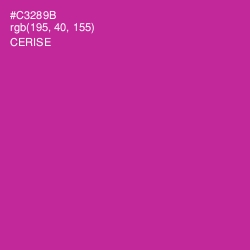 #C3289B - Cerise Color Image