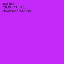 #C328F8 - Magenta / Fuchsia Color Image