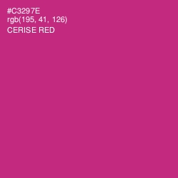 #C3297E - Cerise Red Color Image