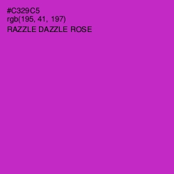 #C329C5 - Razzle Dazzle Rose Color Image