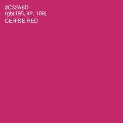 #C32A6D - Cerise Red Color Image
