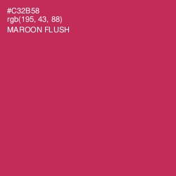 #C32B58 - Maroon Flush Color Image