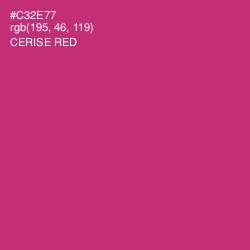 #C32E77 - Cerise Red Color Image