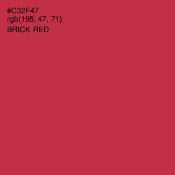 #C32F47 - Brick Red Color Image