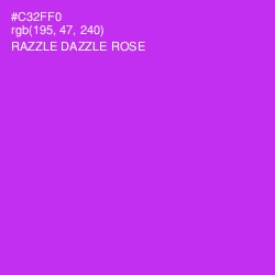 #C32FF0 - Razzle Dazzle Rose Color Image