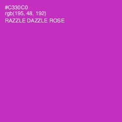 #C330C0 - Razzle Dazzle Rose Color Image