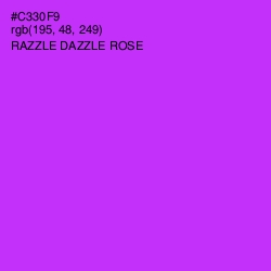 #C330F9 - Razzle Dazzle Rose Color Image