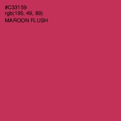 #C33159 - Maroon Flush Color Image