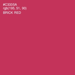 #C3335A - Brick Red Color Image