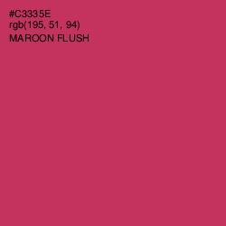 #C3335E - Maroon Flush Color Image