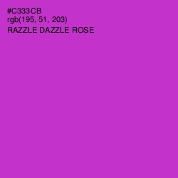 #C333CB - Razzle Dazzle Rose Color Image