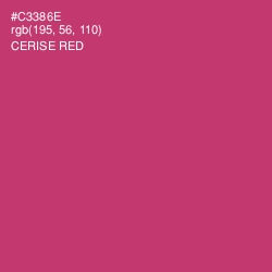 #C3386E - Cerise Red Color Image