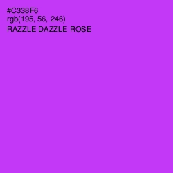 #C338F6 - Razzle Dazzle Rose Color Image