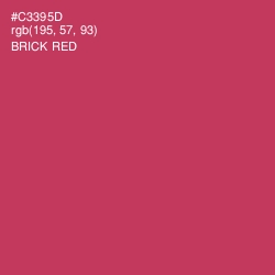 #C3395D - Brick Red Color Image