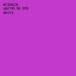 #C33ACB - Razzle Dazzle Rose Color Image