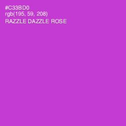 #C33BD0 - Razzle Dazzle Rose Color Image