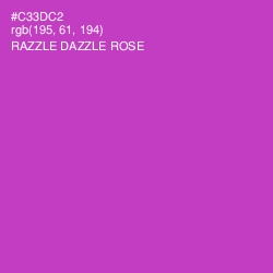 #C33DC2 - Razzle Dazzle Rose Color Image