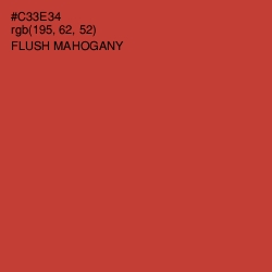 #C33E34 - Flush Mahogany Color Image