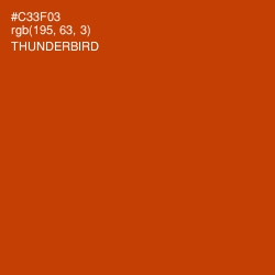 #C33F03 - Thunderbird Color Image