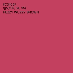 #C3405F - Fuzzy Wuzzy Brown Color Image