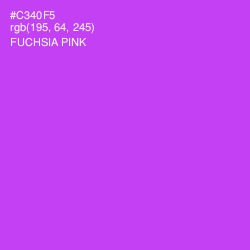 #C340F5 - Fuchsia Pink Color Image