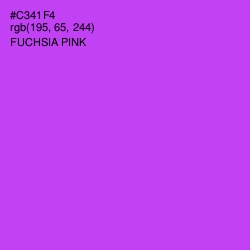 #C341F4 - Fuchsia Pink Color Image