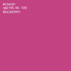 #C34281 - Mulberry Color Image