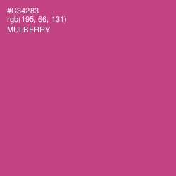 #C34283 - Mulberry Color Image