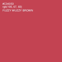 #C34353 - Fuzzy Wuzzy Brown Color Image