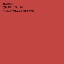 #C34542 - Fuzzy Wuzzy Brown Color Image