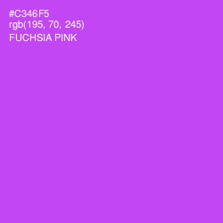#C346F5 - Fuchsia Pink Color Image