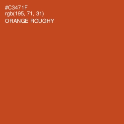 #C3471F - Orange Roughy Color Image