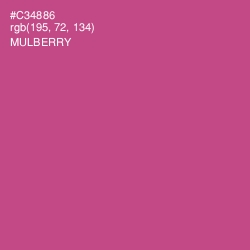 #C34886 - Mulberry Color Image