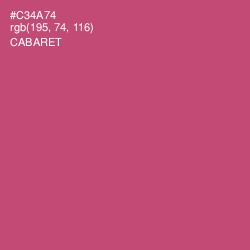 #C34A74 - Cabaret Color Image
