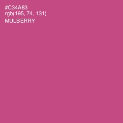 #C34A83 - Mulberry Color Image