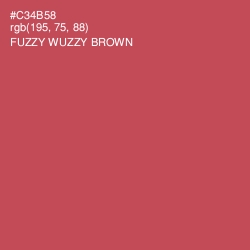 #C34B58 - Fuzzy Wuzzy Brown Color Image