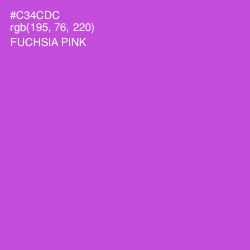 #C34CDC - Fuchsia Pink Color Image