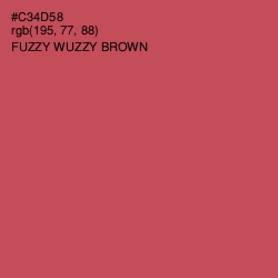 #C34D58 - Fuzzy Wuzzy Brown Color Image