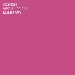 #C34D84 - Mulberry Color Image