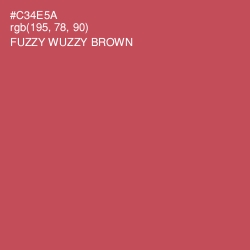 #C34E5A - Fuzzy Wuzzy Brown Color Image
