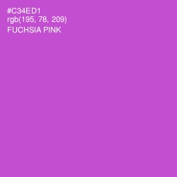 #C34ED1 - Fuchsia Pink Color Image