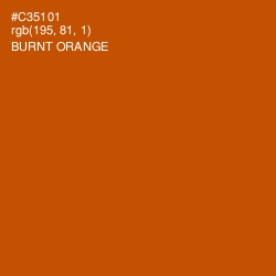 #C35101 - Burnt Orange Color Image