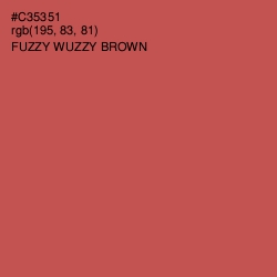 #C35351 - Fuzzy Wuzzy Brown Color Image