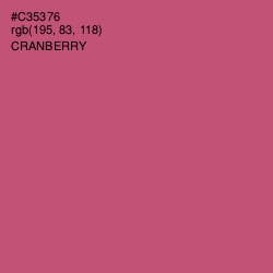 #C35376 - Cranberry Color Image