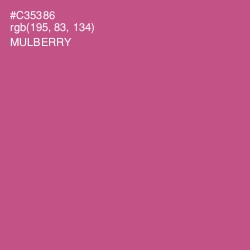#C35386 - Mulberry Color Image